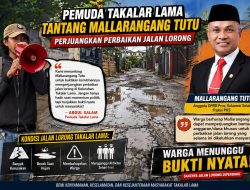 Pemuda Takalar Lama Tantang Mallarangang Tutu Perjuangkan Jalan Lorong Rusak