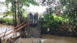 Kodim Takalar Tinjau Lokasi Jembatan Merah Putih, Warga Dua Kecamatan Nantikan Akses Baru