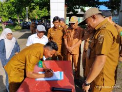 Camat Mangarabombang Tancap Gas Percepatan PBB, Aparat Dusun dan Lingkungan Teken MoU