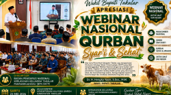 Wakil Bupati Takalar Buka Webinar “Qurban Syar’i & Sehat”, Tekankan Standar Syariat dan Kesehatan