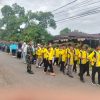Babinsa Kelurahan Malewang Sertu Abd. Gaffar Pantau Pelaksanaan Pawai Serentak 1 Muharram 1448 H