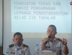 Kalapas Takalar Tekankan Disiplin dan Integritas, Perkuat Pengamanan serta Pelayanan Pemasyarakatan