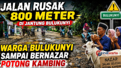 ‎Lubang Menganga di Depan Pasar Bulukunyi, Warga Titip Harapan pada Usulan Inpres Jalan Daerah