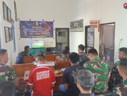 Nobar “Bola Gembira” Satukan TNI dan Warga, Dandim Takalar: Kebersamaan Harus Terus Dijaga