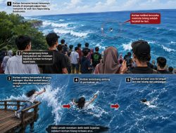 Viral Detik-Detik Mencekam di Pantai Apparalang Bulukumba, Diduga Siswi SMA Jatuh Terseret Ombak