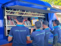 Perpustakaan Keliling Masuk Lapas Takalar, Warga Binaan Berburu Buku dan Tingkatkan Literasi