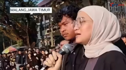 Viral! Didepan Massa Aksi Ketua DPRD Kota Malang Dukung Penghentian Program MBG
