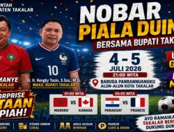 Bupati dan Wakil Bupati Takalar Ajak Warga Ramaikan Nobar Piala Dunia 2026, Suguhkan Live Music, UMKM Gratis dan Doorprize Jutaan