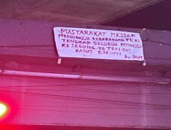 Spanduk Misterius Muncul di Jantung Kota Makassar, Suara Publik Menggema: Masyarakat Menunggu Keberanian Polri