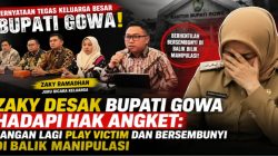 Zaky Desak Bupati Gowa Hadapi Hak Angket: Jangan Lagi Play Victim dan Bersembunyi di Balik Manipulasi