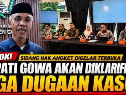 Besok Sidang Hak Angket Digelar Terbuka, Bupati Gowa Akan Diklarifikasi Tiga Dugaan Kasus
