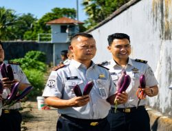 Lapas Takalar Panen 17 Kilogram Terung, Bekali Warga Binaan dengan Keterampilan dan Dukung Ketahanan Pangan